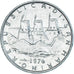 Moeda, San Marino, 5 Lire, 1976, Rome, AU(55-58), Alumínio, KM:53