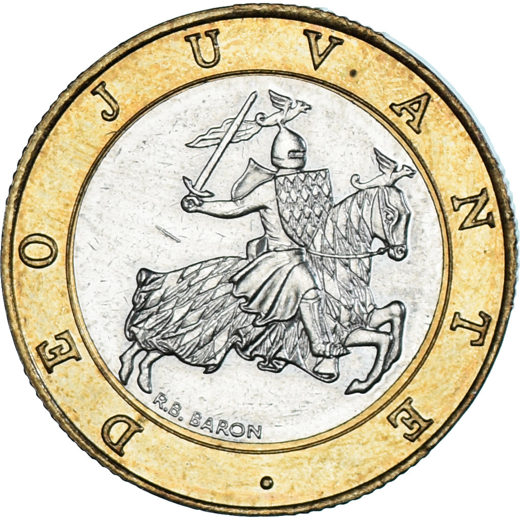 Coin, Monaco, Rainier III, 10 Francs, 1991, EF(40-45), Bi-Metallic, KM:163