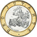 Coin, Monaco, Rainier III, 10 Francs, 1991, EF(40-45), Bi-Metallic, KM:163