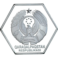 Monnaie, Ouzbékistan, 100000 SOM., 2022, Karakalpakstán.BE, FDC, Silver plated