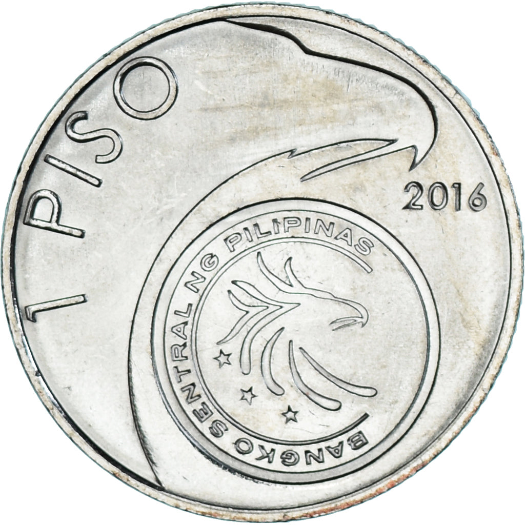 Coin, Philippines, Piso, 2016, Horacio Dela Costa., MS(63), Copper-nickel