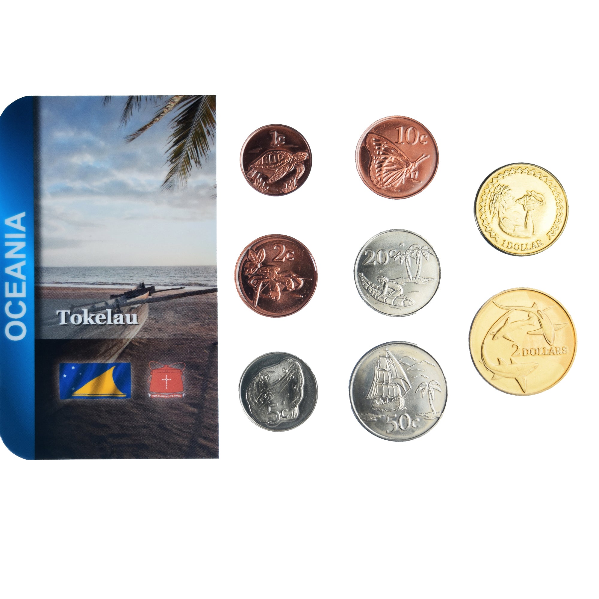 Coin, Tokelau, Set, 2017, TOKELAU.Serie 8 monnaies, MS(65-70)