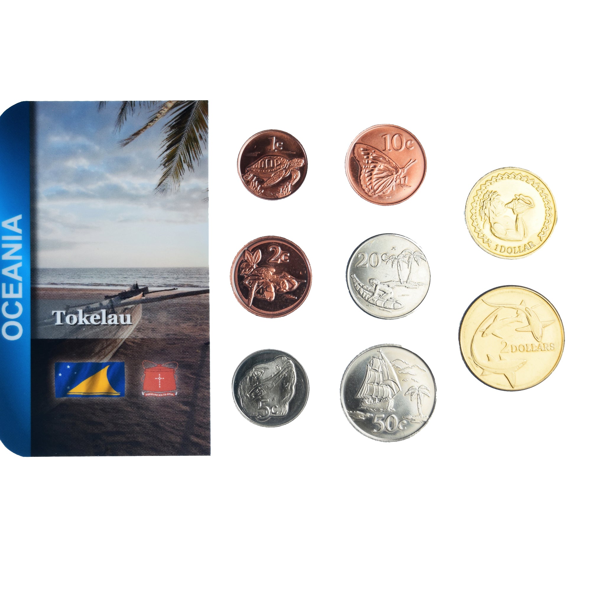 Coin, Tokelau, Set, 2017, TOKELAU.Serie 8 monnaies, MS(65-70)