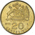 Coin, Chile, 20 Centesimos, 1972, MS(63), Aluminum-Bronze, KM:195