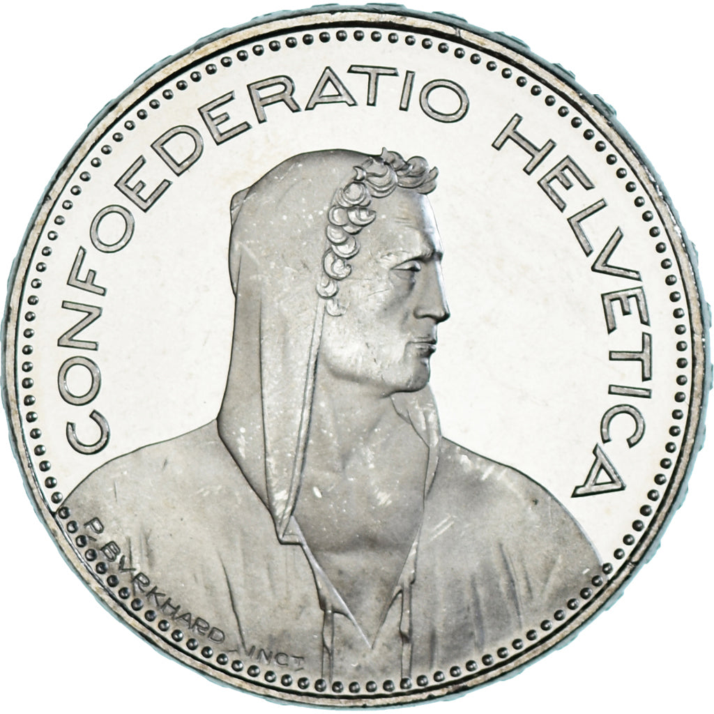 Coin, Switzerland, 5 Francs, 2016, Bern, BE, MS(65-70), Cupronickel, KM:40a.4