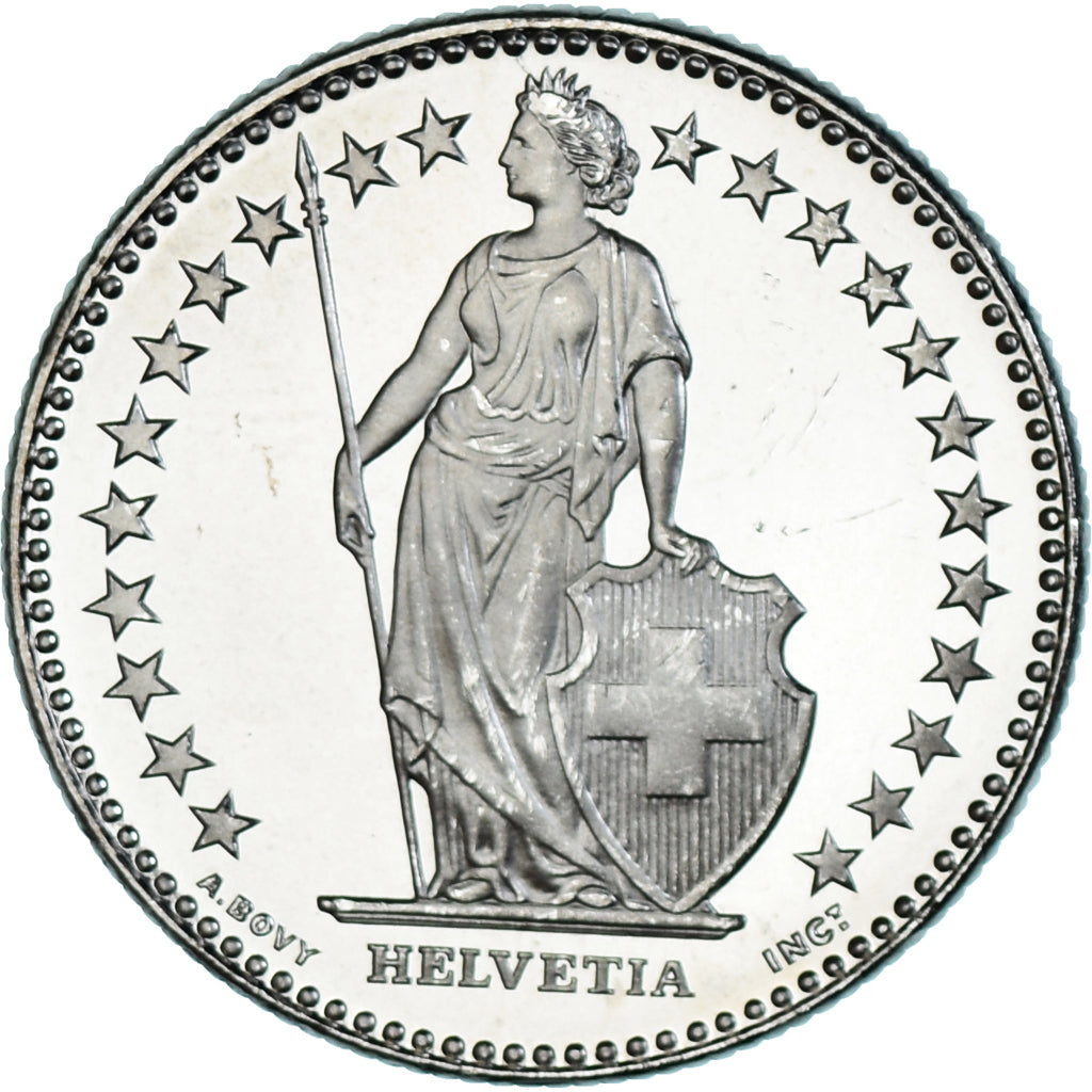 Coin, Switzerland, 2 Francs, 2016, Bern, BE, MS(65-70), Cupronickel, KM:21a.3