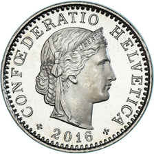 Coin, Switzerland, 20 Rappen, 2016, Bern, BE, MS(65-70), Copper-nickel, KM:29a