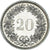 Moeda, Suíça, 20 Rappen, 2016, Bern, BE, MS(65-70), Cobre-níquel, KM:29a