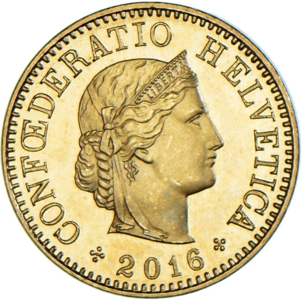 Munten, Zwitserland, 5 Rappen, 2016, Bern, BE, FDC, Aluminum-Bronze, KM:26c