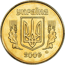 Coin, Ukraine, 25 Kopiyok, 2009, Kyiv, MS(63), Aluminum-Bronze, KM:2.1b