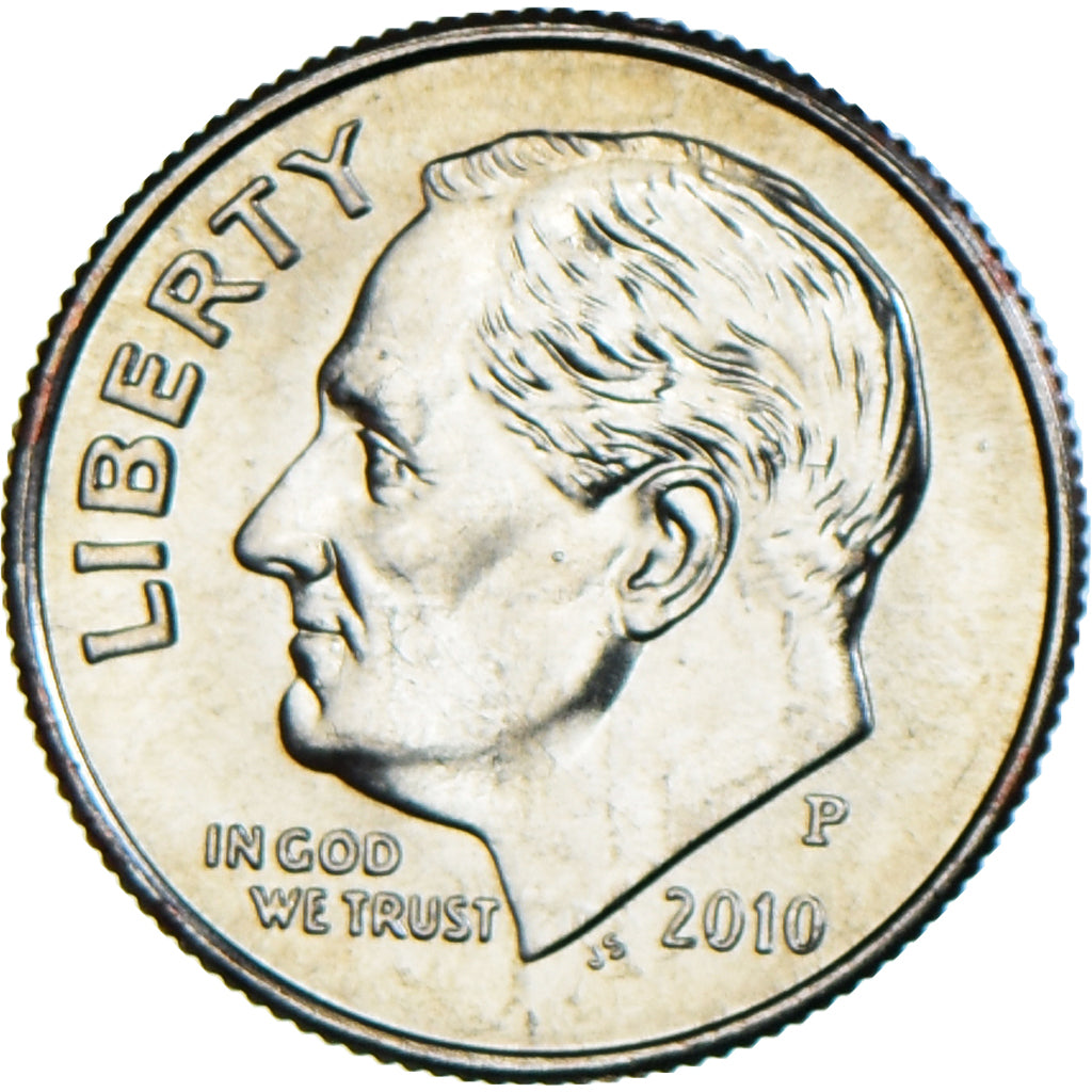 Moeda, Estados Unidos da América, Dime, 2010, Philadelphia, MS(65-70)