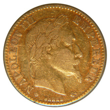 FRANCE, Napoléon III, 10 Francs, 1862, Strasbourg, VF(30-35), Gold, Gadoury #...