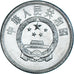 Coin, CHINA, PEOPLE'S REPUBLIC, 2 Fen, 1987, MS(63), Aluminum, KM:2