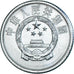 Coin, CHINA, PEOPLE'S REPUBLIC, Fen, 1991, MS(65-70), Aluminum, KM:1
