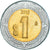 Moneta, Mexico, Peso, 2010, MS(63), Bimetaliczny, KM:603