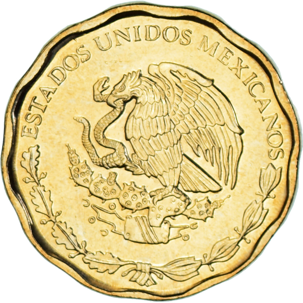 Coin, Mexico, 50 Centavos, 2008, MS(63), Aluminum-Bronze, KM:549