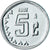 Moneda, México, 5 Centavos, 2002, Mexico City, SC, Acero inoxidable, KM:546
