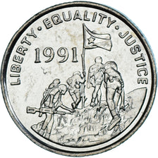 Moeda, Eritreia, 25 Cents, 1997, MS(63), Aço Niquelado, KM:46