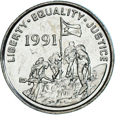 Coin, Eritrea, 25 Cents, 1997, MS(63), Nickel plated steel, KM:46