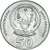 Moeda, Ruanda, 50 Francs, 2003, Paris, MS(63), Aço Niquelado, KM:26