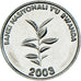 Coin, Rwanda, 20 Francs, 2003, MS(63), Nickel plated steel, KM:25