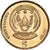 Moneta, Ruanda, 5 Francs, 2003, MS(63), Mosiądz platerowany stalą, KM:23