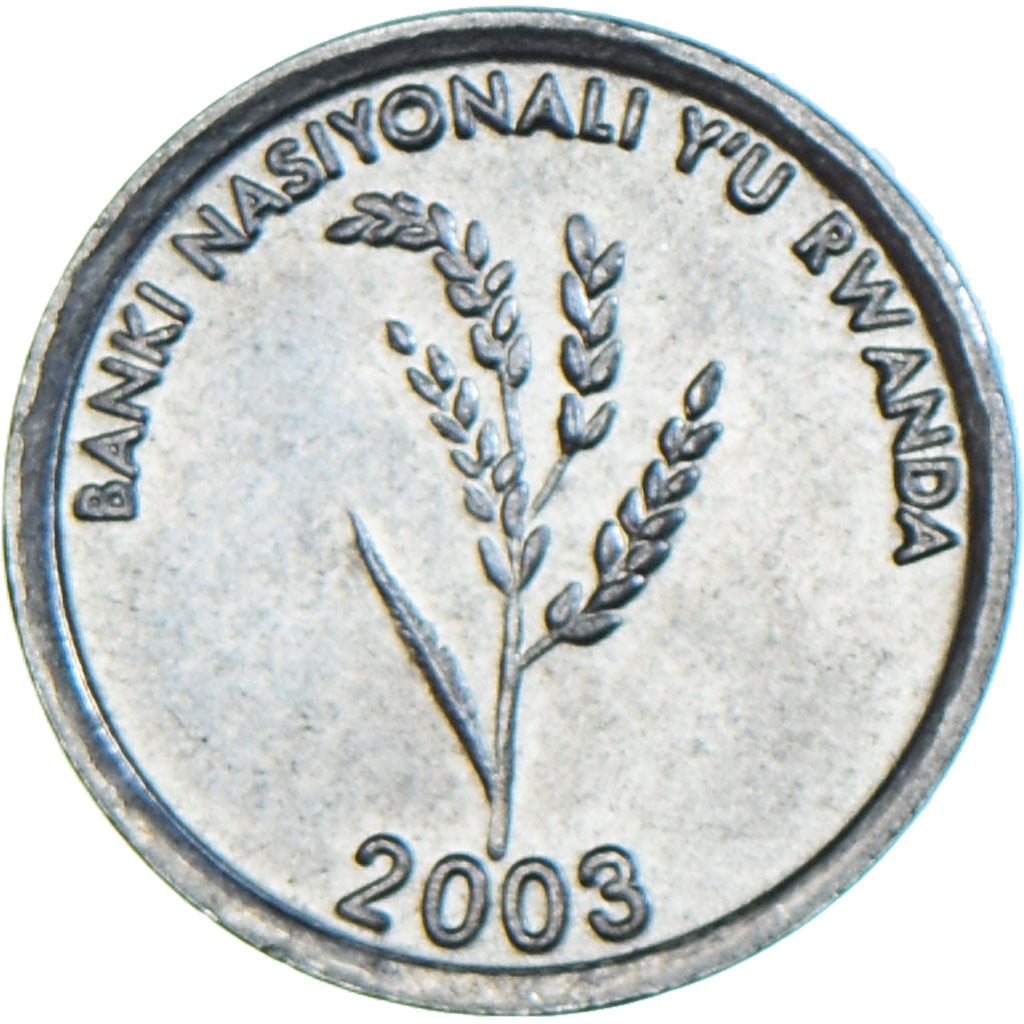 Moneta, Ruanda, Franc, 2003, AU(55-58), Aluminium, KM:22