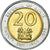 Moneda, Kenia, 20 Shillings, 2010, SC, Bimetálico, KM:36.2