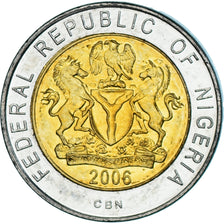 Coin, Nigeria, Naira, 2006, MS(63), Bi-Metallic, KM:18