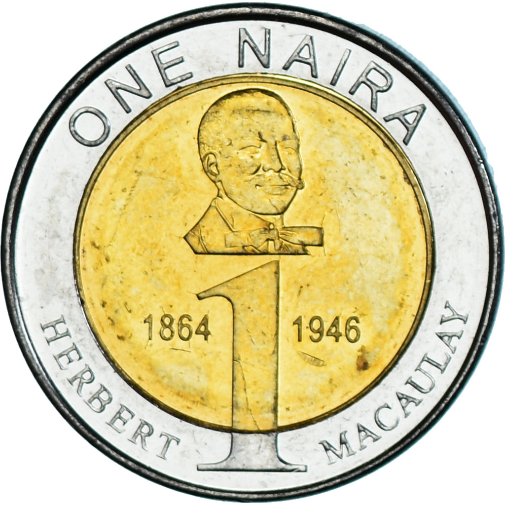 Coin, Nigeria, Naira, 2006, MS(63), Bi-Metallic, KM:18