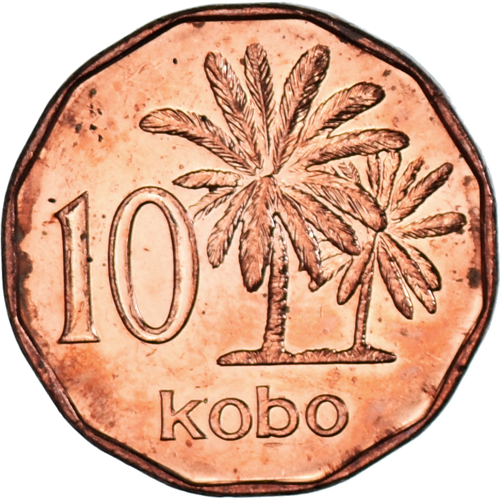 Monnaie, Nigéria, 10 Kobo, 1991, SUP, Cuivre plaqué acier