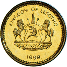 Coin, Lesotho, 5 Licente, Lisente, 1998, MS(63), Acier plaqué laiton, KM:62