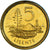 Moneda, Lesotho, 5 Licente, Lisente, 1998, SC, Acier plaqué laiton, KM:62