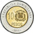 Moneta, Republika Dominikany, 10 Pesos, 2010, MS(63), Bimetaliczny, KM:106
