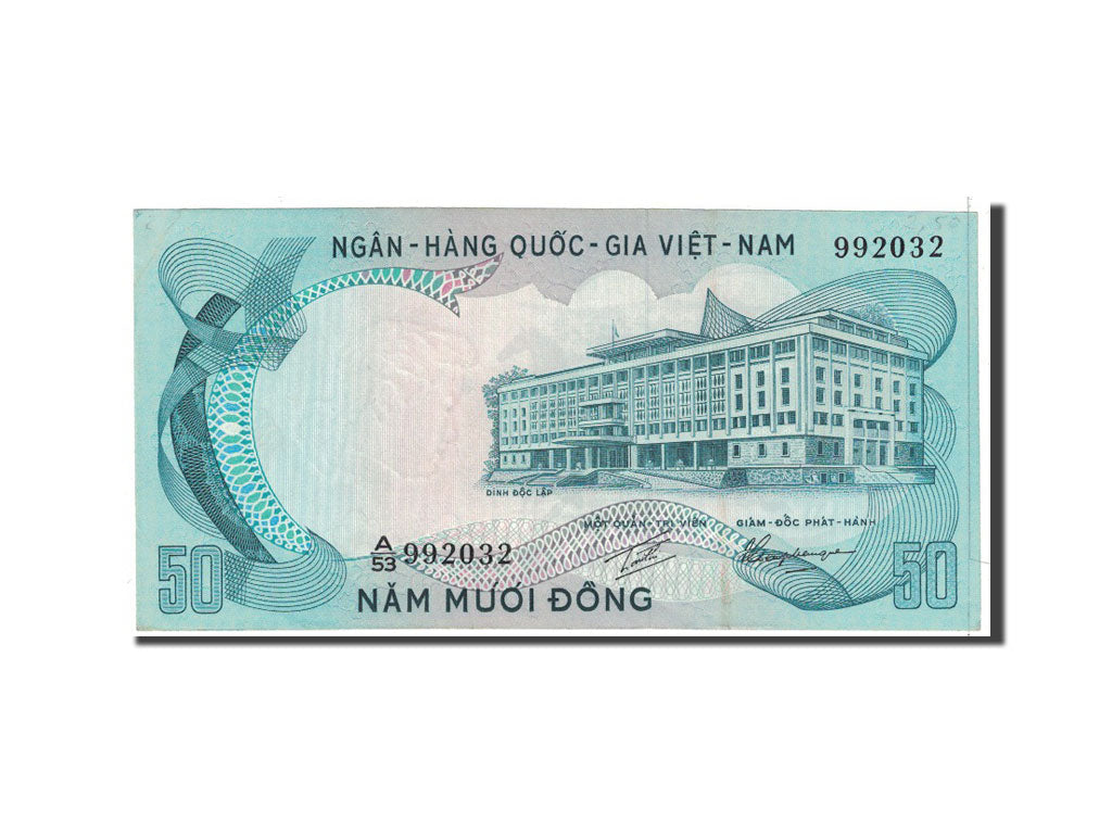 Billet, South Viet Nam, 50 D<ox>ng, 1972, Undated, KM:30a, SUP