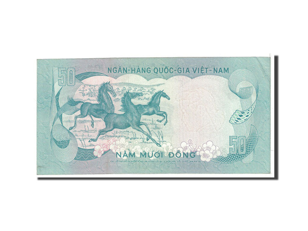 Billet, South Viet Nam, 50 D<ox>ng, 1972, Undated, KM:30a, SUP