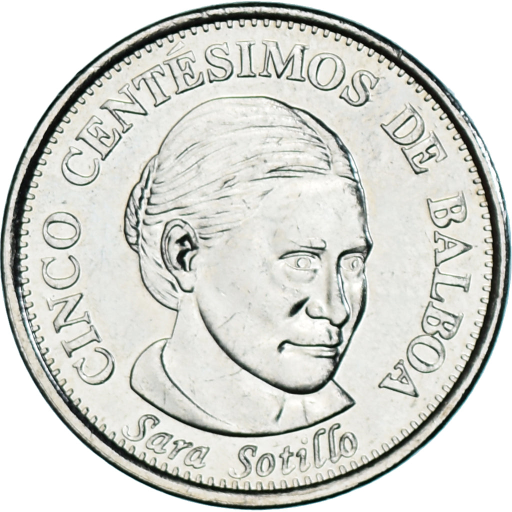 Coin, Panama, 5 Centesimos, 2018, Sara Sotillo, MS(63), Cupronickel, KM:133