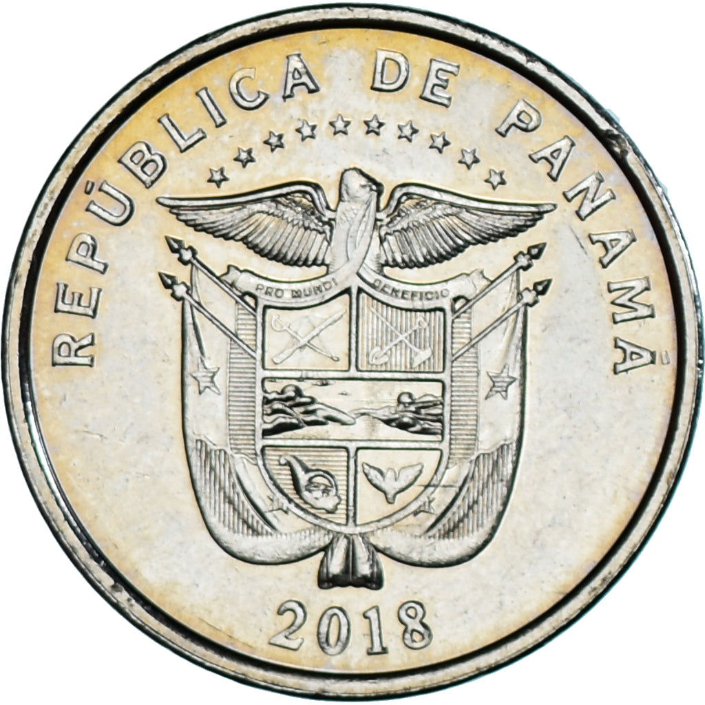 Coin, Panama, 5 Centesimos, 2018, Sara Sotillo, MS(63), Cupronickel, KM:133