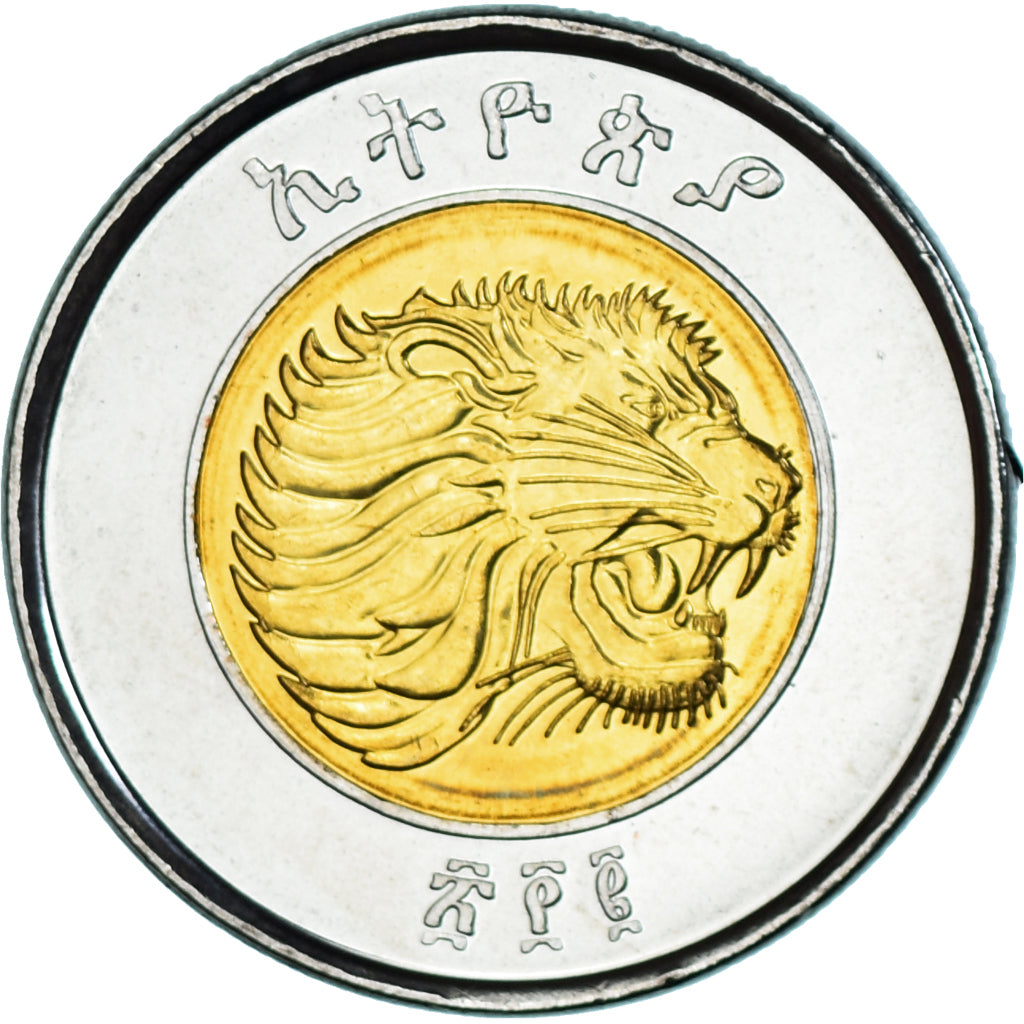Munten, Ethiopië, Birr, 2010, Royal Canadian Mint, FDC, Bi-Metallic, KM:78