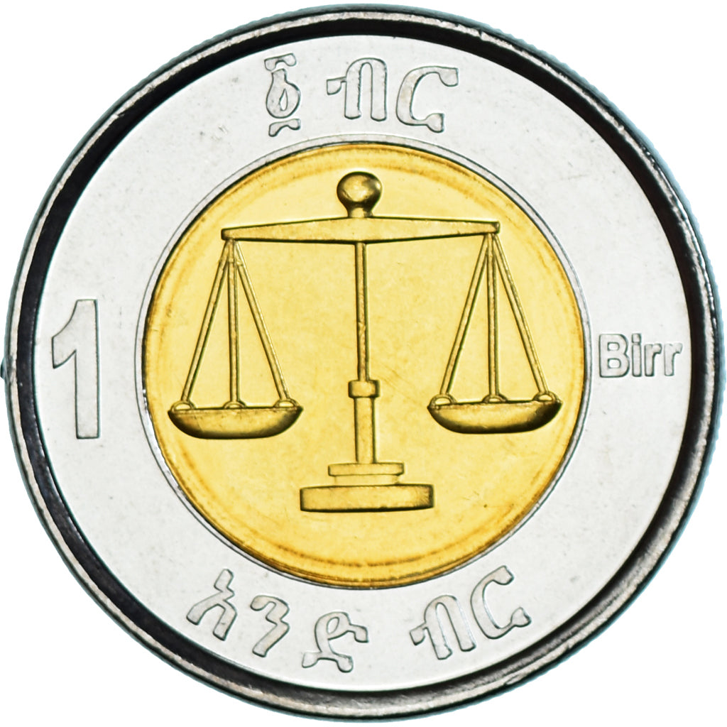 Munten, Ethiopië, Birr, 2010, Royal Canadian Mint, FDC, Bi-Metallic, KM:78