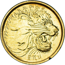 Coin, Ethiopia, 5 Cents, 2004, MS(63), Brass plated steel, KM:44.3