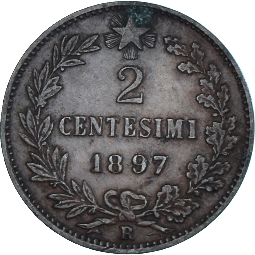 Moeda, Itália, Umberto I, 2 Centesimi, 1897, Rome, VF(30-35), Cobre, KM:30