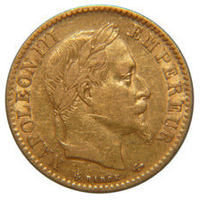 FRANCE, Napoléon III, 10 Francs, 1866, Strasbourg, EF(40-45), Gold, Gadoury #...