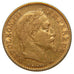 FRANCE, Napoléon III, 10 Francs, 1866, Strasbourg, EF(40-45), Gold, Gadoury #...