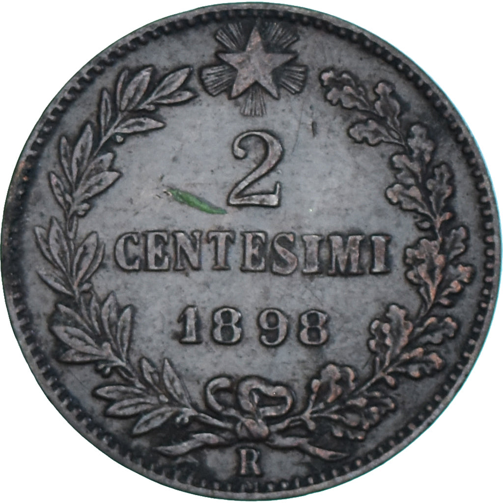 Moeda, Itália, Umberto I, 2 Centesimi, 1898, Rome, VF(30-35), Cobre, KM:30