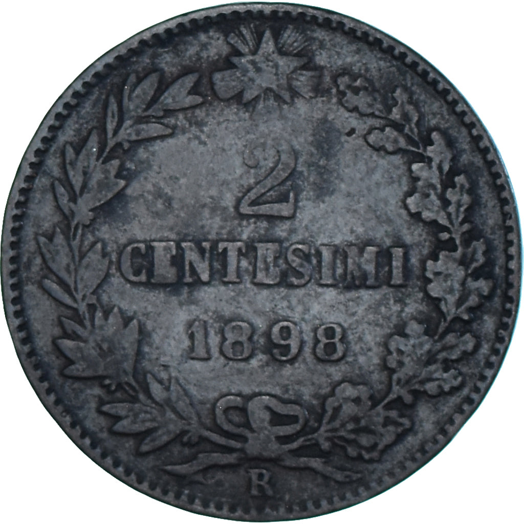 Monnaie, Italie, 2 Centesimi, 1898, Rome, TB, Cuivre, KM:30