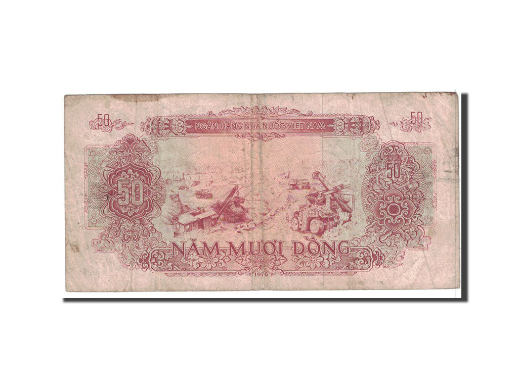 Banknote, Vietnam, 50 D<ox>ng, 1976, Undated, KM:84a, VG(8-10)