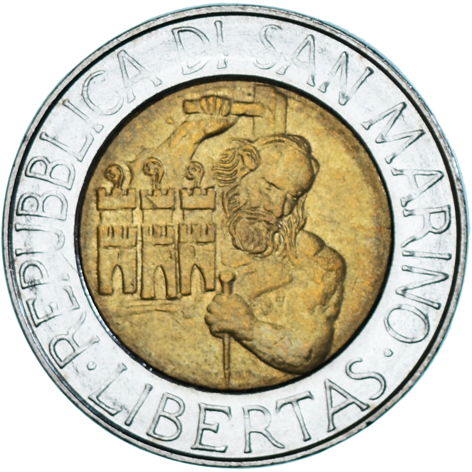 Coin, San Marino, 500 Lire, 1994, Rome, AU(55-58), Bi-Metallic, KM:314
