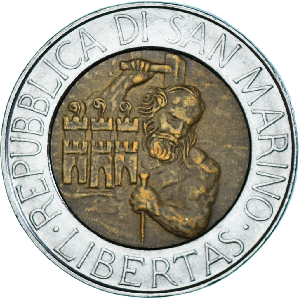Monnaie, Saint Marin , 500 Lire, 1994, Rome, TTB, Bimétallique, KM:314