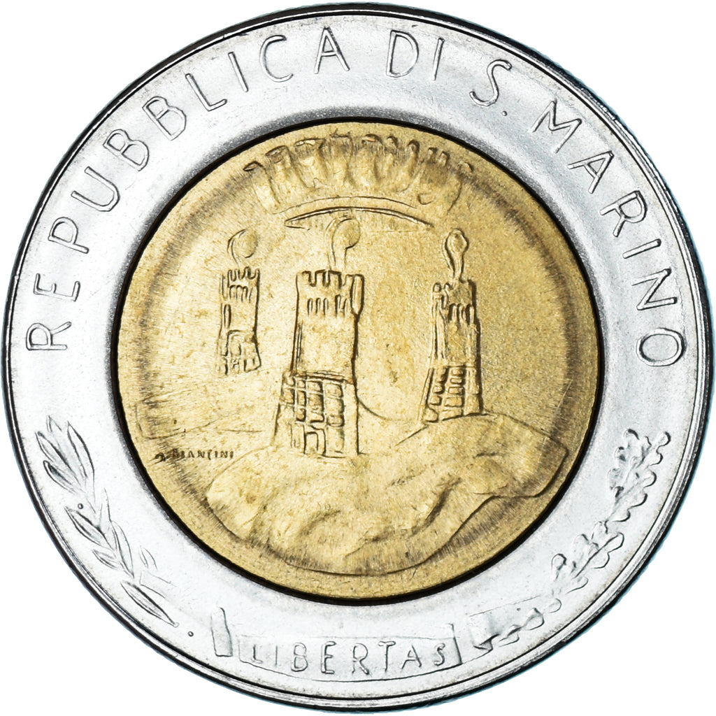Monnaie, Saint Marin , 500 Lire, 1982, Rome, SUP, Bimétallique, KM:140